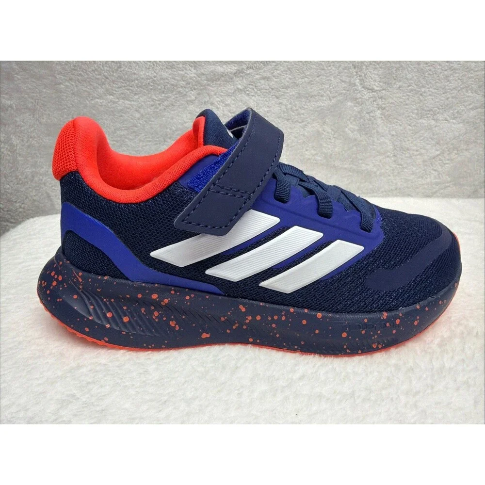 Adidas Runfalcon 5 Kids Size 12 Black Blue Red Running Sneakers